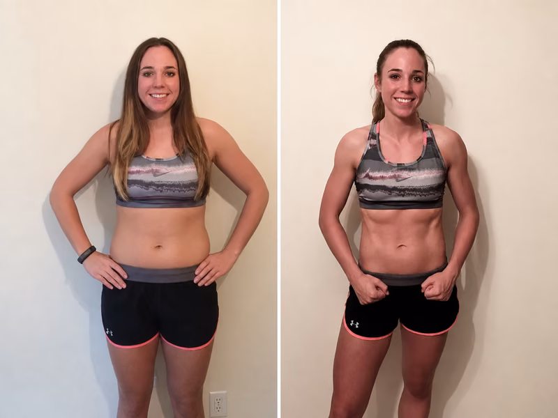 Female Personal Trainer Melbourne 30 Female personal trainer Melbourne client before and after abs and strength